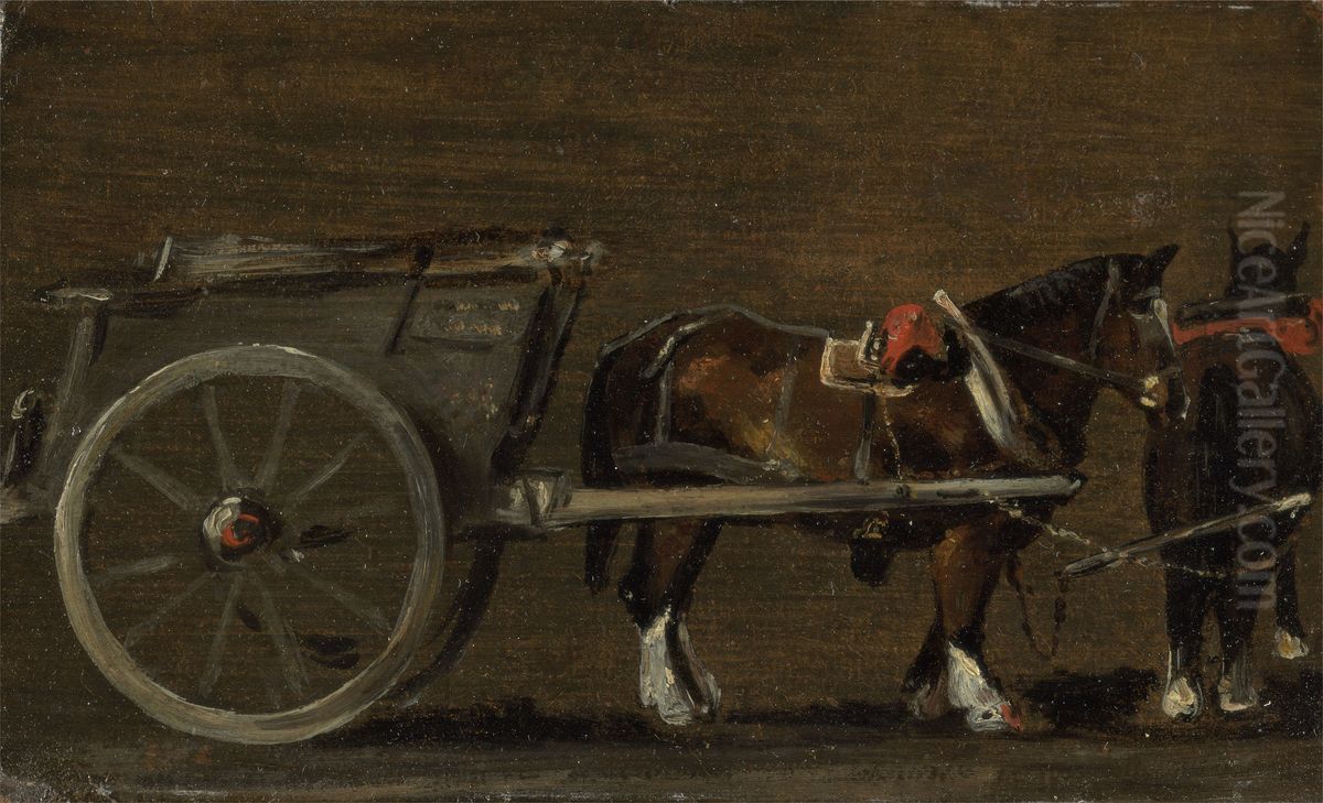 Horse And Cart Oil Painting by John Constable