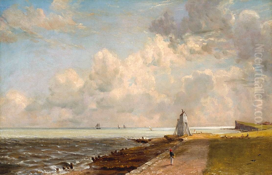 Harwich Lighthouse Oil Painting by John Constable