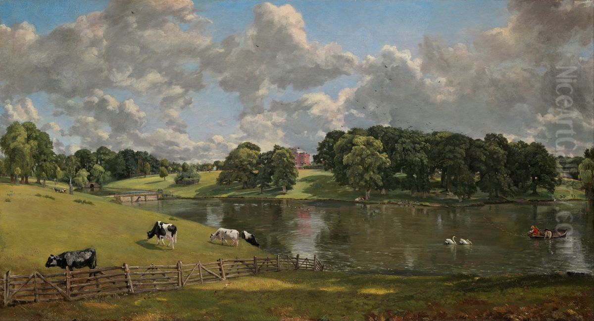 Wivenhoe Park, Essex Oil Painting by John Constable