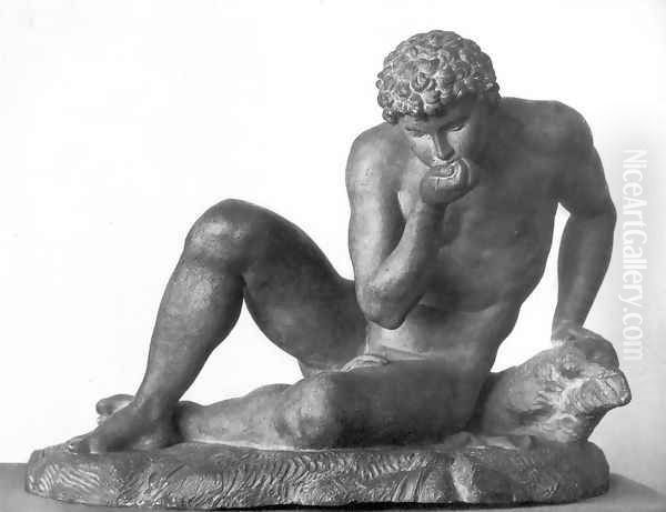 Narcissus Oil Painting by Mikhail Kozlovski