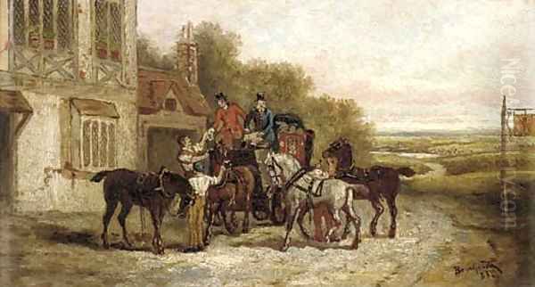 Changing the horses Oil Painting by Bernhard Keil, Monsu Bernardo