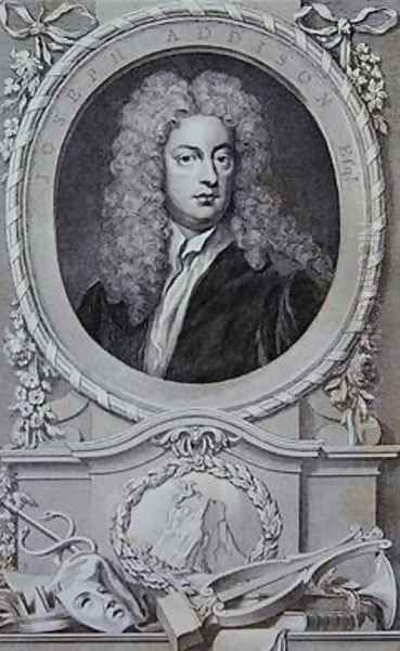 Joseph Addison Oil Painting by Sir Godfrey Kneller