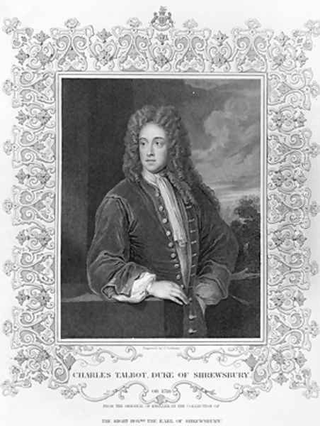 Charles Talbot Duke of Shrewsbury Oil Painting by Sir Godfrey Kneller