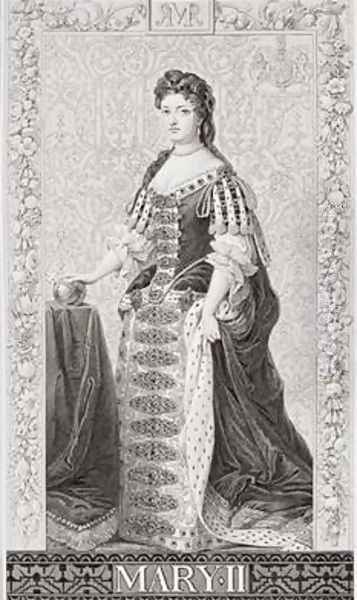 Queen Mary II 1662-94 Oil Painting by Sir Godfrey Kneller
