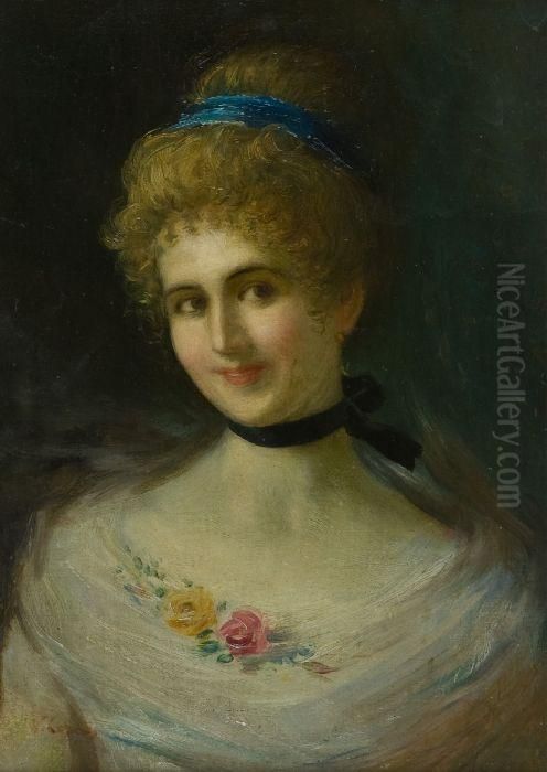 Figura Oil Painting by Vittorio Matteo Corcos