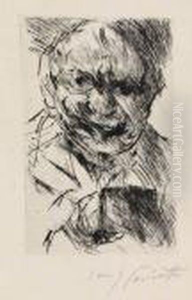 Selbstbildnis Oil Painting by Lovis (Franz Heinrich Louis) Corinth