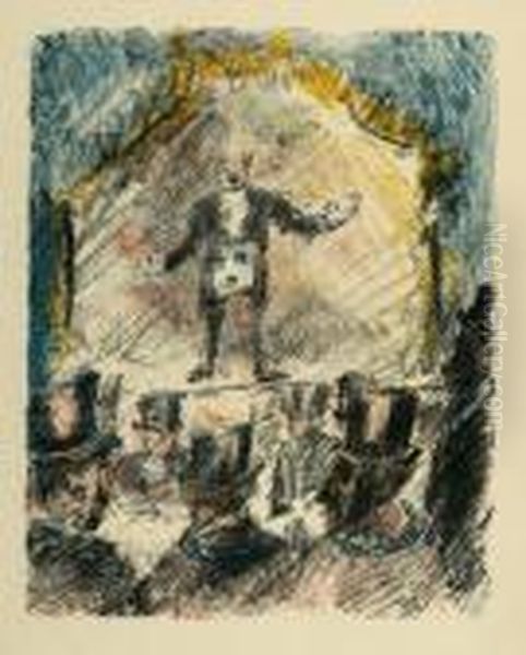 Der Vortrag Oil Painting by Lovis (Franz Heinrich Louis) Corinth