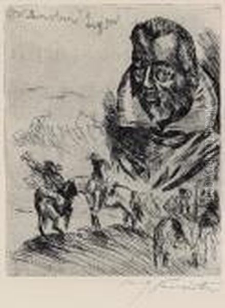 Untitled Oil Painting by Lovis (Franz Heinrich Louis) Corinth