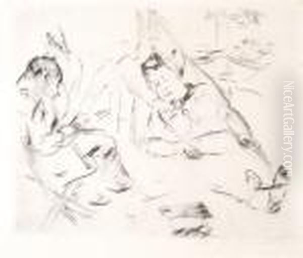 In Der Hangematte Oil Painting by Lovis (Franz Heinrich Louis) Corinth