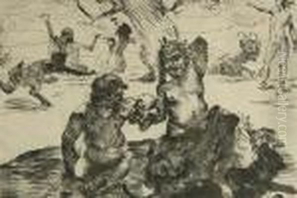 Baco. Oil Painting by Lovis (Franz Heinrich Louis) Corinth