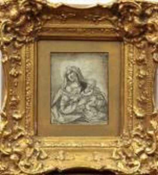 Virgin And Child Oil Painting by Antonio Allegri da Correggio