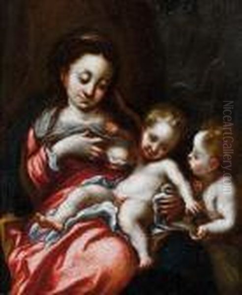 The Madonna And Child Oil Painting by Antonio Allegri da Correggio