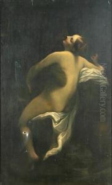 Jo Und Jupiter Als Wolke Oil Painting by Antonio Allegri da Correggio