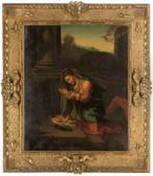 La Zingarella Oil Painting by Antonio Allegri da Correggio