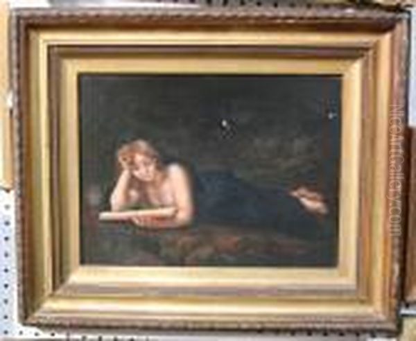 The Penitent Magdelene Oil Painting by Antonio Allegri da Correggio