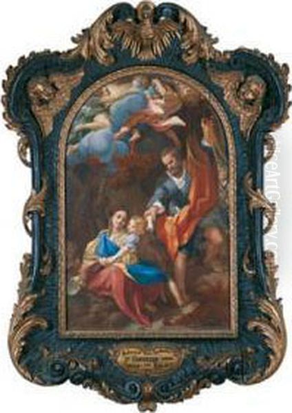 Madonna Della Scodella Oil Painting by Antonio Allegri da Correggio