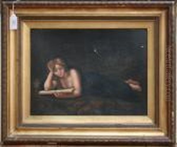 The Penitent Magdelene Oil Painting by Antonio Allegri da Correggio