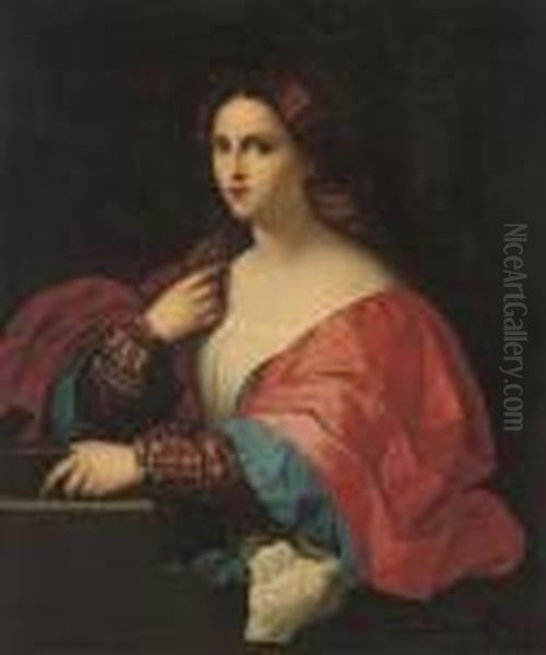 La Zingarella Oil Painting by Antonio Allegri da Correggio