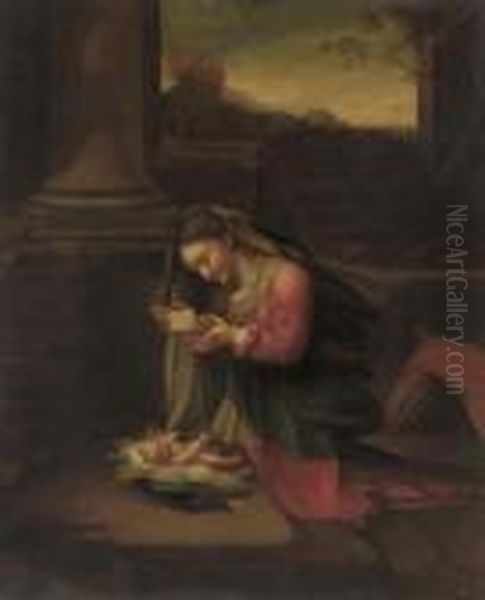 La Zingarella Oil Painting by Antonio Allegri da Correggio