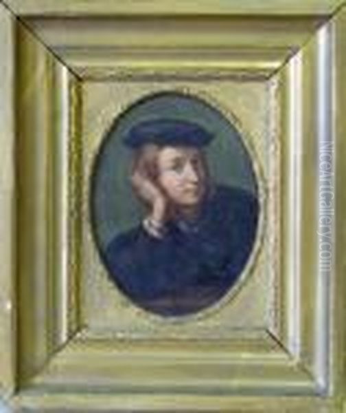 Portrait Of A Young Man Oil Painting by Antonio Allegri da Correggio