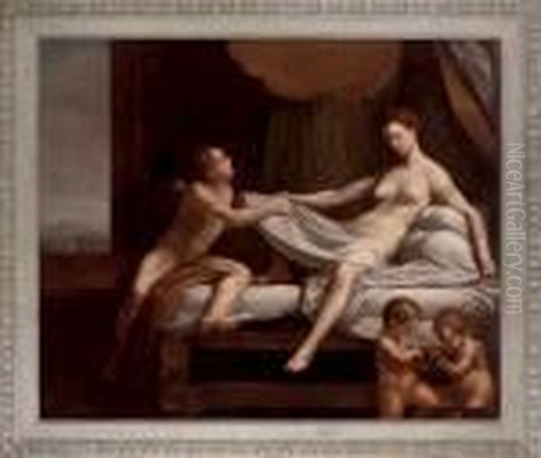 Danae Oil Painting by Antonio Allegri da Correggio