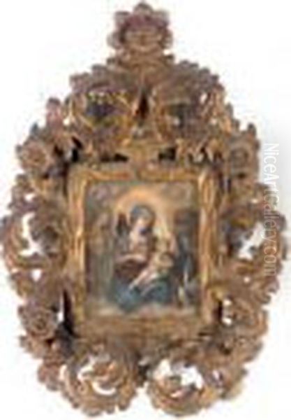 The Madonna And Child Oil Painting by Antonio Allegri da Correggio