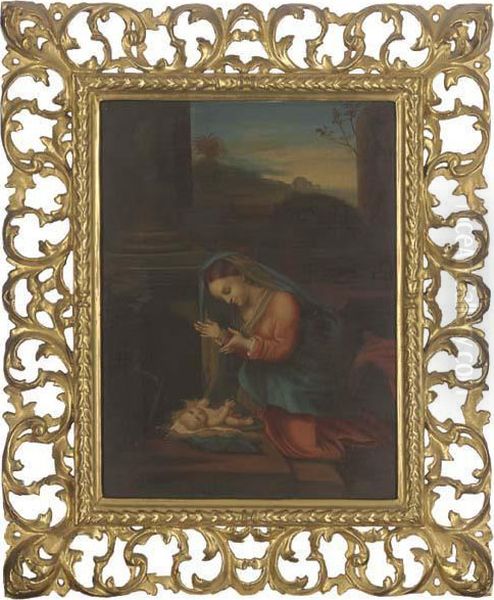 The Madonna And Child Oil Painting by Antonio Allegri da Correggio