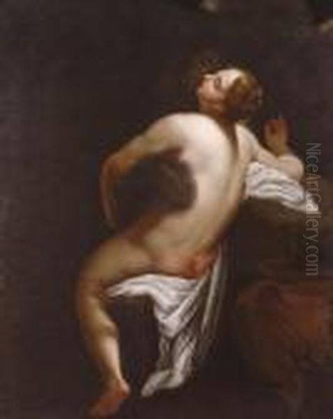 Jupiter Es Io Oil Painting by Antonio Allegri da Correggio