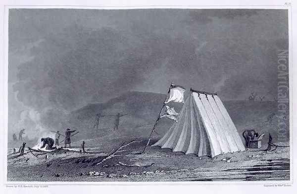 Encampment in Browell Cove Oil Painting by Kendall, E.N.