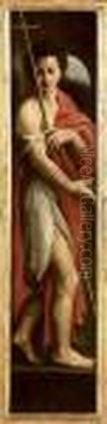 San Giovanni Battista Oil Painting by Antonio Allegri da Correggio