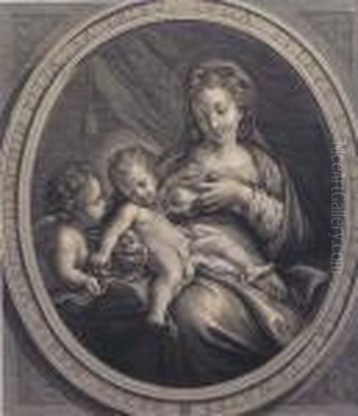 The Holy Virgin And Child Oil Painting by Antonio Allegri da Correggio