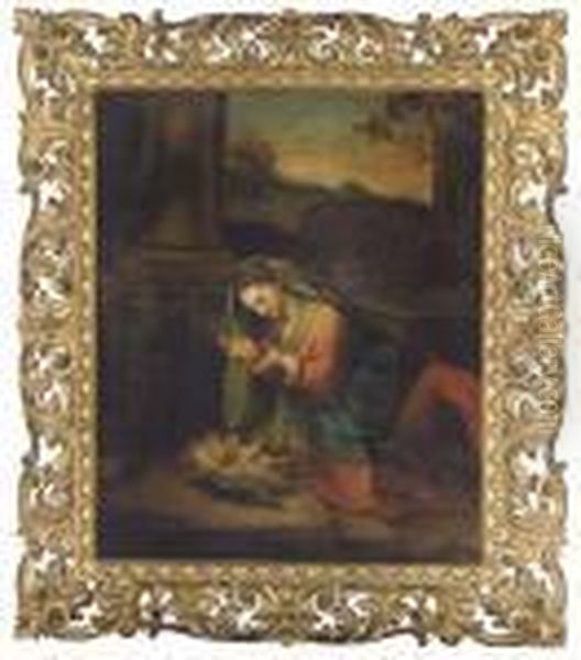 La Zingarella Oil Painting by Antonio Allegri da Correggio