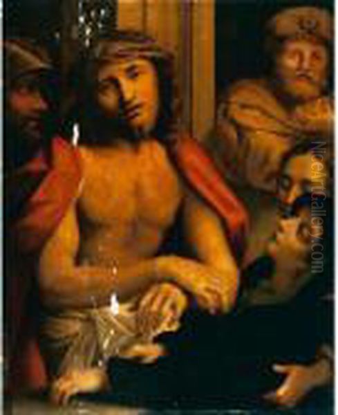 Ecce Homo Oil Painting by Antonio Allegri da Correggio