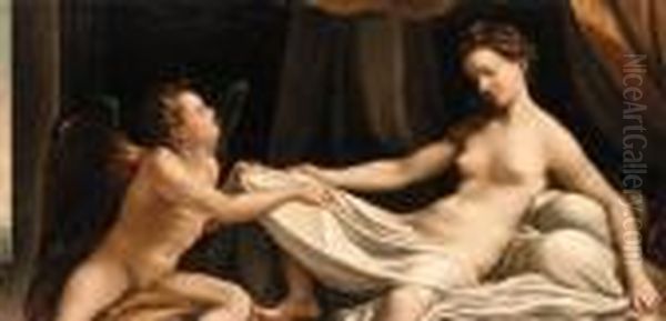 Danae Oil Painting by Antonio Allegri da Correggio