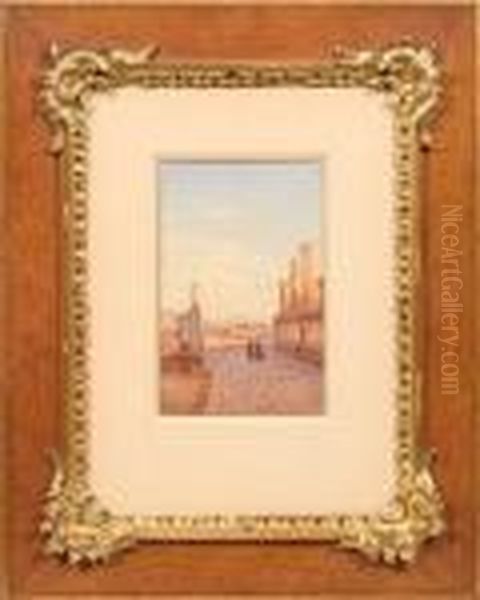 Mediterrane Landschaft Mit Antiken Ruinen Oil Painting by Hermann David Solomon Corrodi