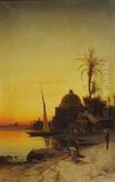 Kairo Oil Painting by Hermann David Solomon Corrodi