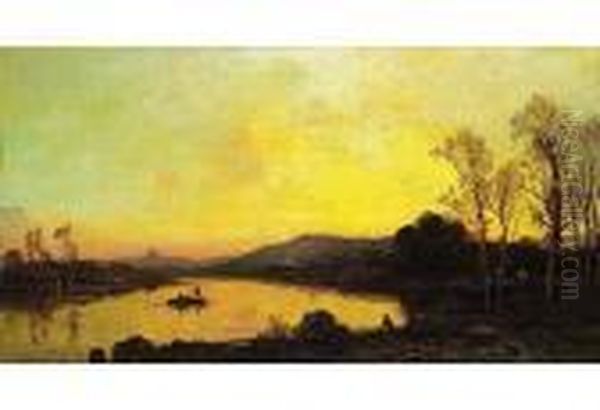 Paysage Aux Environs De Rome Oil Painting by Hermann David Solomon Corrodi