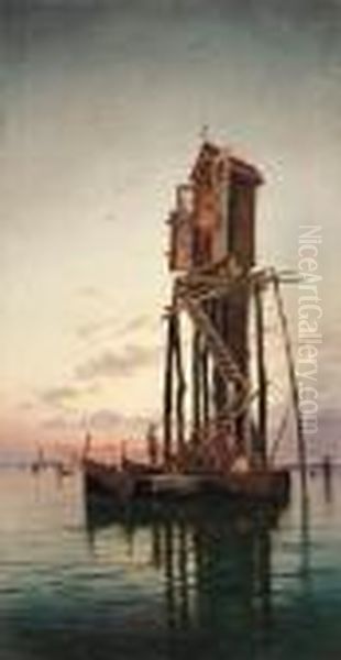 La Madonna Dei Pescatori Oil Painting by Hermann David Solomon Corrodi