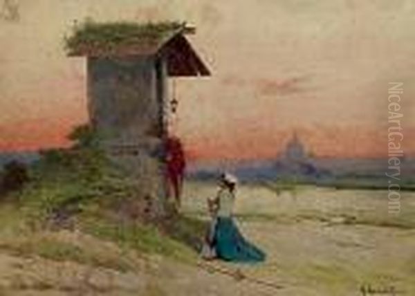 La Preghiera Oil Painting by Hermann David Solomon Corrodi