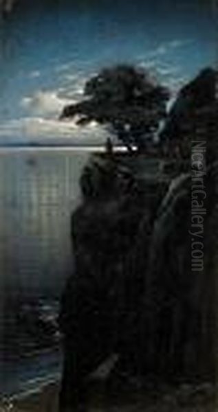 Napoleone All'isola D'elba Oil Painting by Hermann David Solomon Corrodi