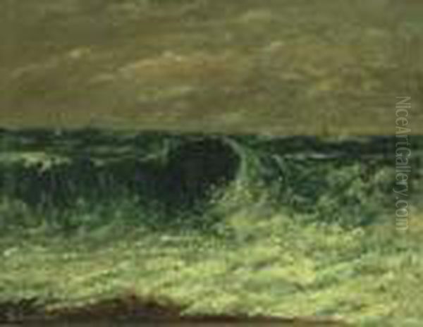 La Vague Oil Painting by Gustave Courbet