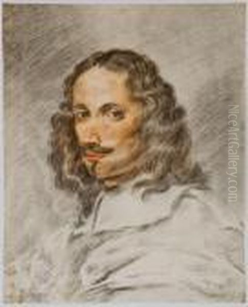 Autoritratto Oil Painting by Jacques Courtois