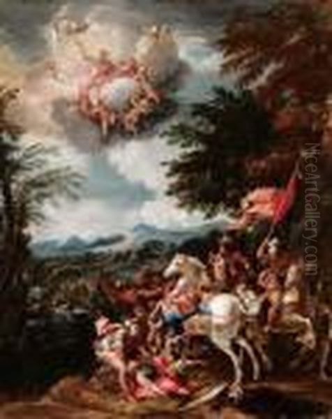 La Caduta Di Saulo Oil Painting by Jacques Courtois