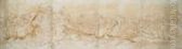 Choc De Cavalerie Oil Painting by Jacques Courtois