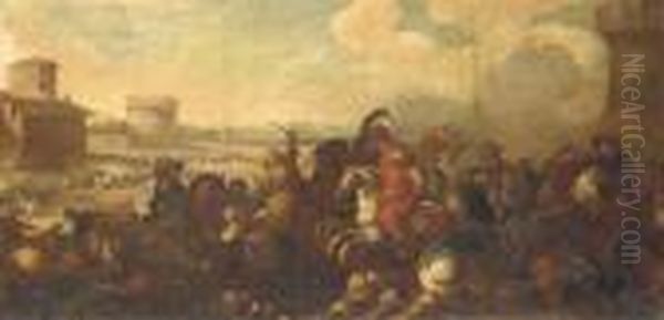 Huile Sur Toile Oil Painting by Jacques Courtois