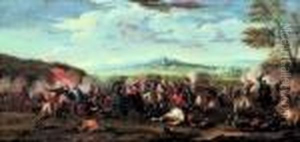 Battaglia Oil Painting by Jacques Courtois