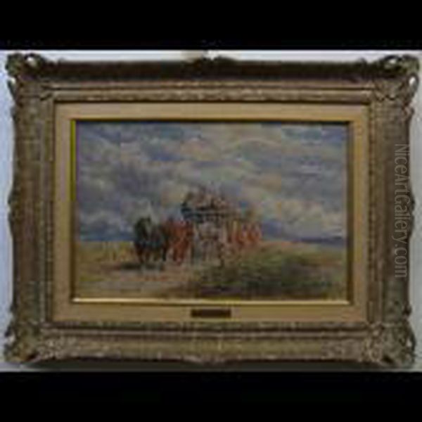 The Farm Cart Oil Painting by David Cox