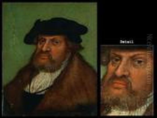 Portrait Des Johann, Der Bestandige Oil Painting by Lucas The Elder Cranach