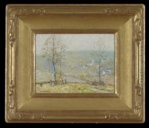 Autumnal New England Landscape Oil Painting by Bruce Crane