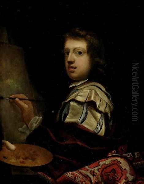 Self Portrait Oil Painting by John Zachary Kneller